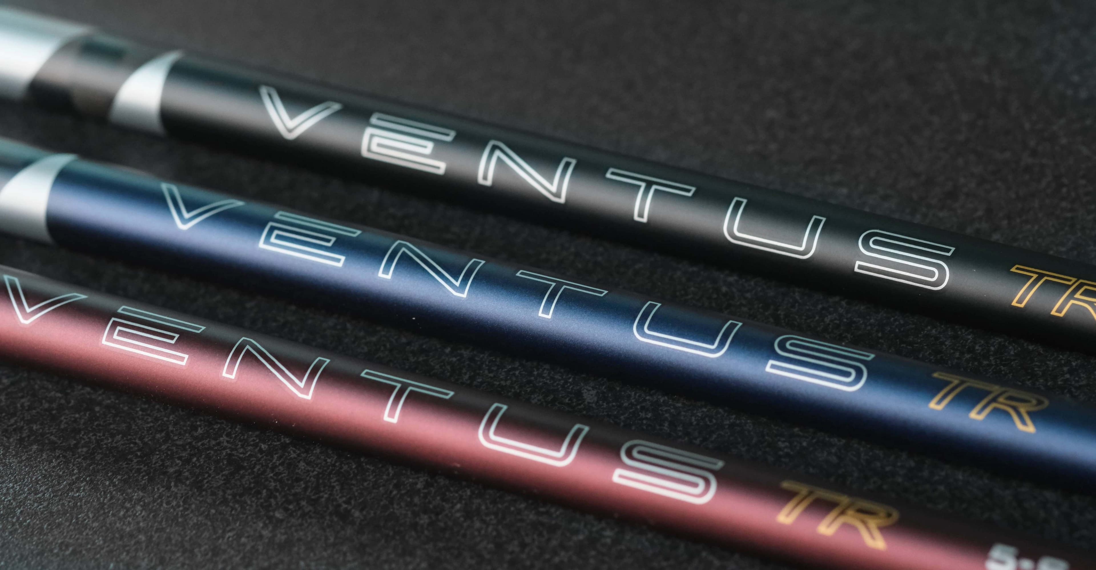 ก้านไดรเวอร์ Ventus หลายรุ่นวางเรียงกัน